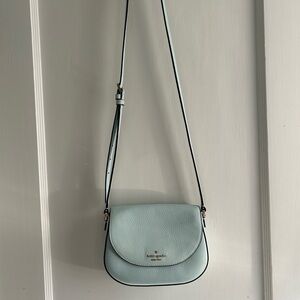 kate spade Powder Blue Pebbled Leather Crossbody Bag